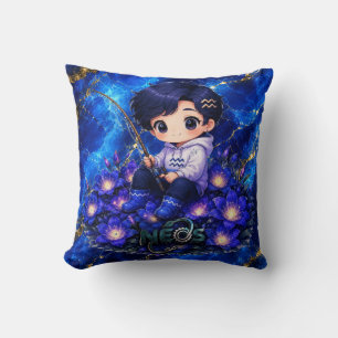 Neos Kawaii Sternzeichen Wassermann Kissen