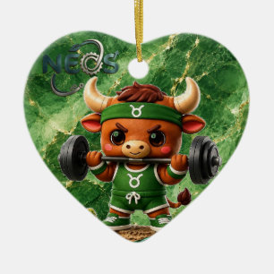 Neos Zodiac Kawaii Stier Keramik Ornament
