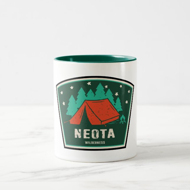 Neota Wilderness Colorado Camping Zweifarbige Tasse (Mittel)