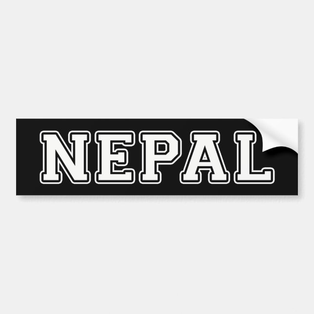 Nepal Autoaufkleber (Vorne)