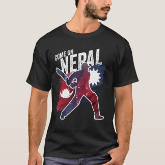 Nepal Cricket Jersey 2024 Nepali Flag Supporter Cr T-Shirt