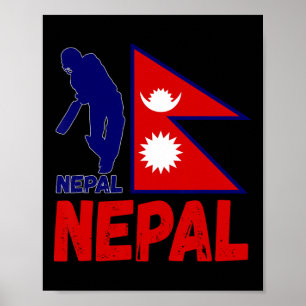 Nepal Cricket Trikot 1  Poster