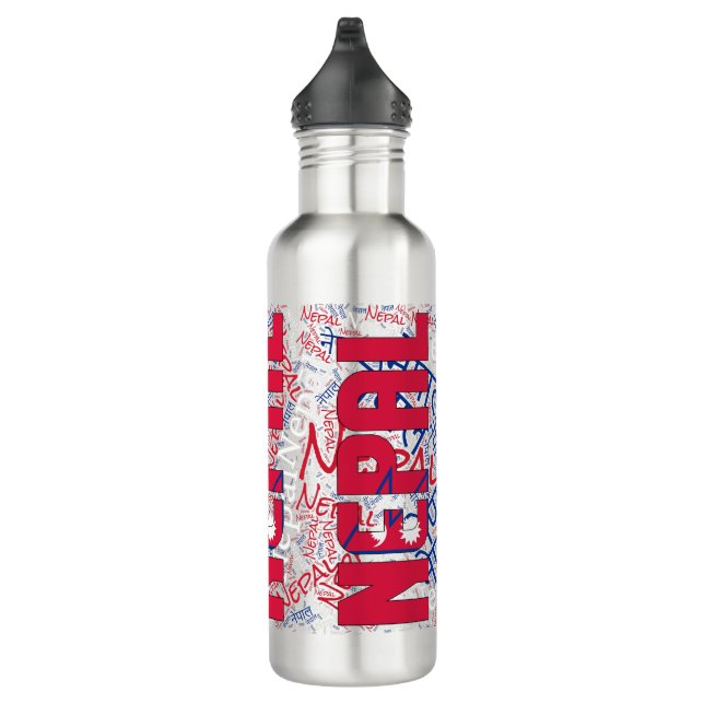 Nepal Flag Gorgeous Patriotic Edelstahlflasche (Rechts)