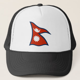 Nepal Flag Hat Truckerkappe