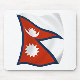 Nepal Flag Mauspad