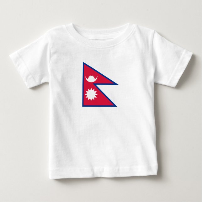 Nepal-Flagge Baby T-shirt (Vorderseite)