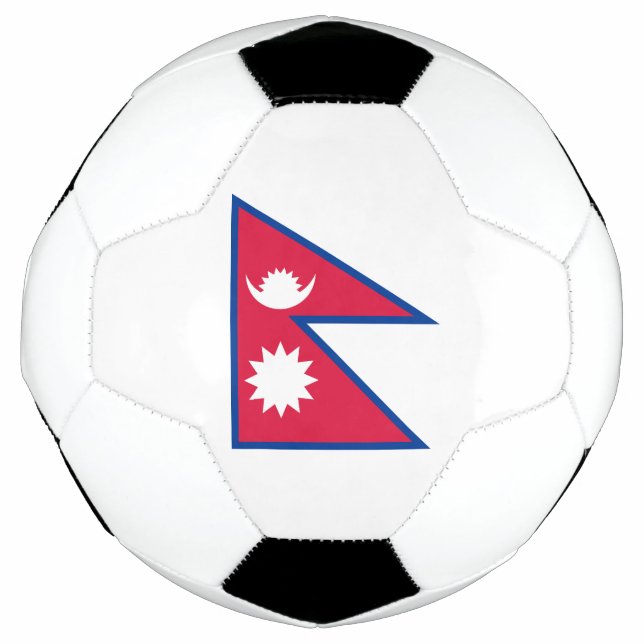 Nepal-Flagge Fußball (Vorderseite)