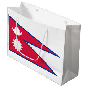 Nepal-Flagge Große Geschenktüte