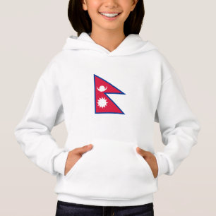 Nepal-Flagge Hoodie