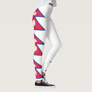 Nepal-Flagge Leggings