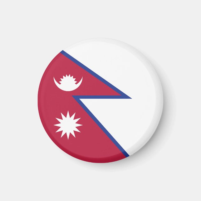 Nepal-Flagge Magnet (Vorne)