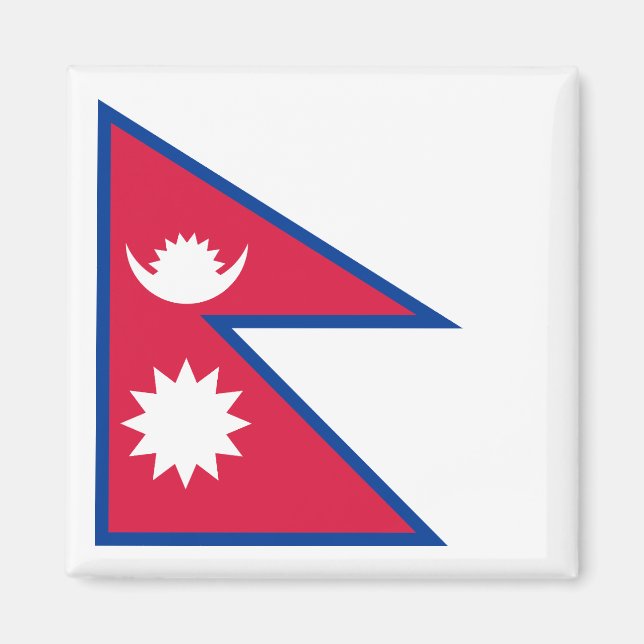 Nepal-Flagge Magnet (Vorne)