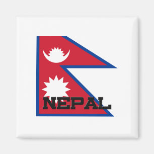 Nepal-Flagge Magnet