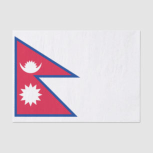 Nepal-Flagge Seidenpapier