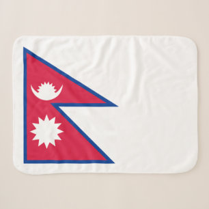 Nepal-Flagge Sherpadecke