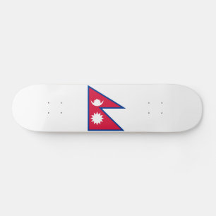 Nepal-Flagge Skateboard