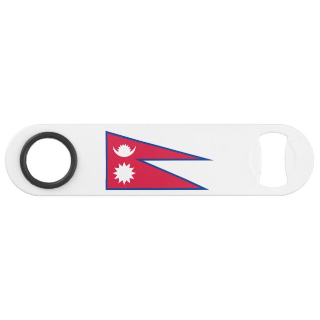 Nepal-Flagge Speed Flaschenöffner (Vorderseite (Horizontal))