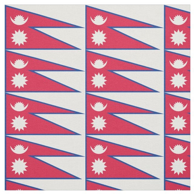 Nepal-Flagge Stoff (Muster)