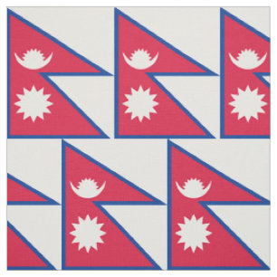 Nepal-Flagge Stoff