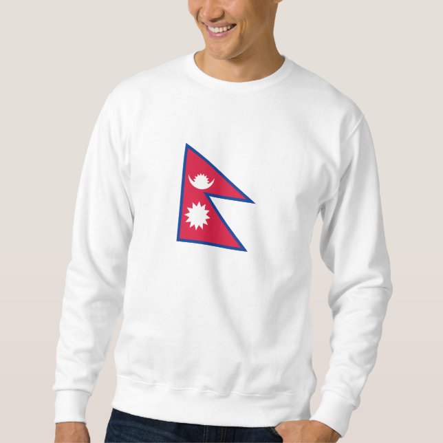 Nepal-Flagge Sweatshirt (Vorderseite)