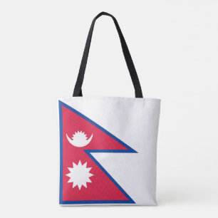 Nepal-Flagge Tasche