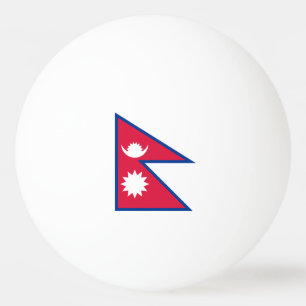 Nepal-Flagge Tischtennisball