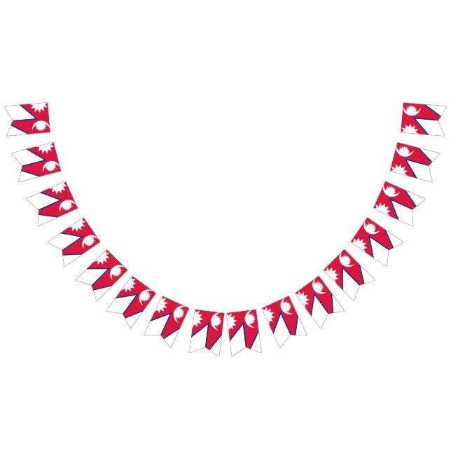 Nepal-Flagge Wimpelkette (Alle)