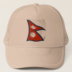 Nepal-Flaggenhut Truckerkappe