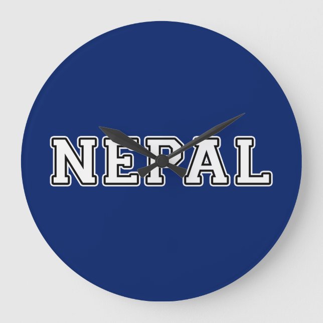 Nepal Große Wanduhr (Vorderseite)