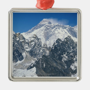 Nepal, Himalaja, Ansicht von Mt Everest von Gokyo Silbernes Ornament