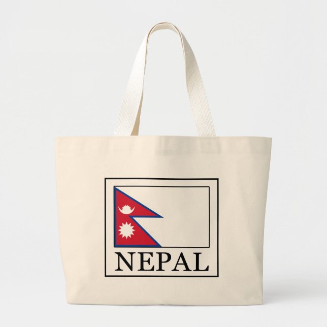 Nepal Jumbo Stoffbeutel (Vorne)