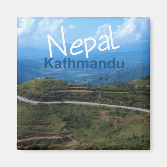 Népal Katmandou Travel Souvenir Frigo Magnet (Devant)