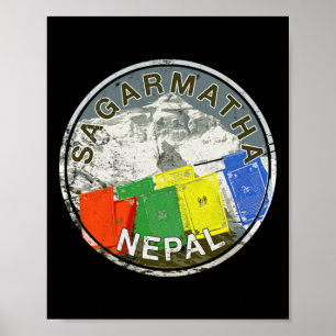 Nepal Mount Everest Sagarmatha Bergsteigen T Poster