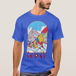 Nepal Mountains Klettern Himalaya Mount Everest T-Shirt