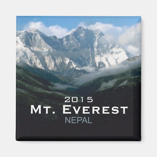 Népal Mt Everest Travel Photo Souvenir Magnets (Devant)