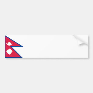 Nepal/nepalesische Flagge Autoaufkleber