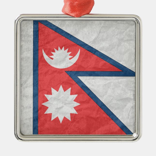 Nepal Ornament Aus Metall (Vorne)