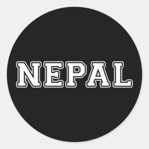 Nepal Runder Aufkleber