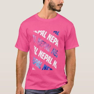 Nepal-Tarnmuster-Wasserfarben-Tarnung T-Shirt