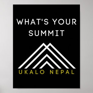 Nepal Wanderausrüstung Bekleidung Poster