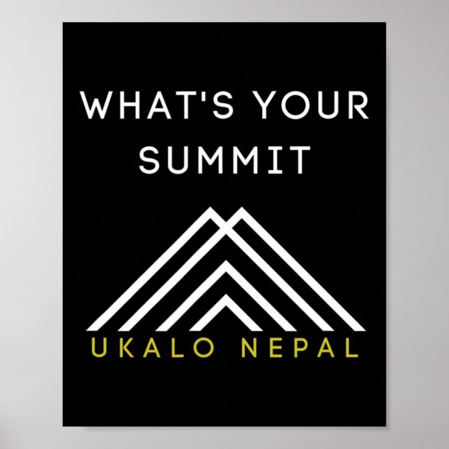 Nepal Wanderausrüstung Bekleidung Poster (Vorne)