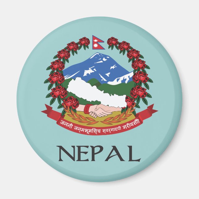 Nepal-Wappen Magnet (Vorne)