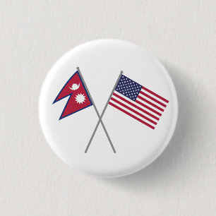 Nepali-Amerikaner Button