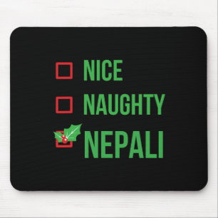 Nepali Funny Nepal Pajama Weihnachtsgeschenk Mousepad