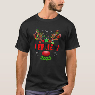Nephew 2023 Weihnachts-Rentier Xmas Lights Matchin T-Shirt