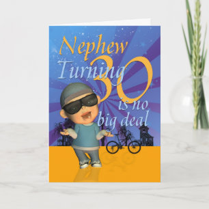 Nephew - 30e Anniversaire Carte Cute Dude