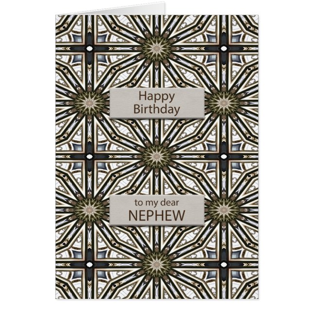 Nephew Birthday Abstrakt Mandala Design (Vorne)