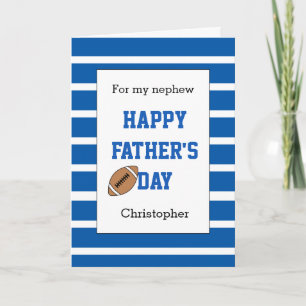 Nephew Football Father’s Day Karte