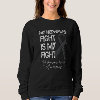 Nephew kämpft gegen mein Parkinson's Silver Ribbon Sweatshirt