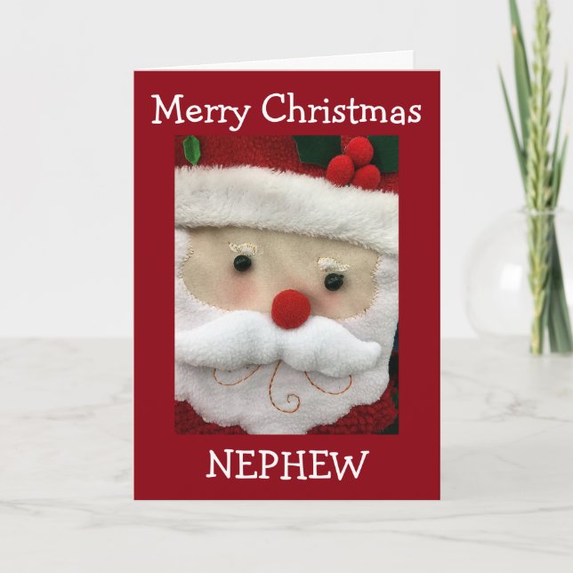 **NEPHEW** MERRY CHRISTMAS AUS SANTA FEIERTAGSKARTE (Vorderseite)